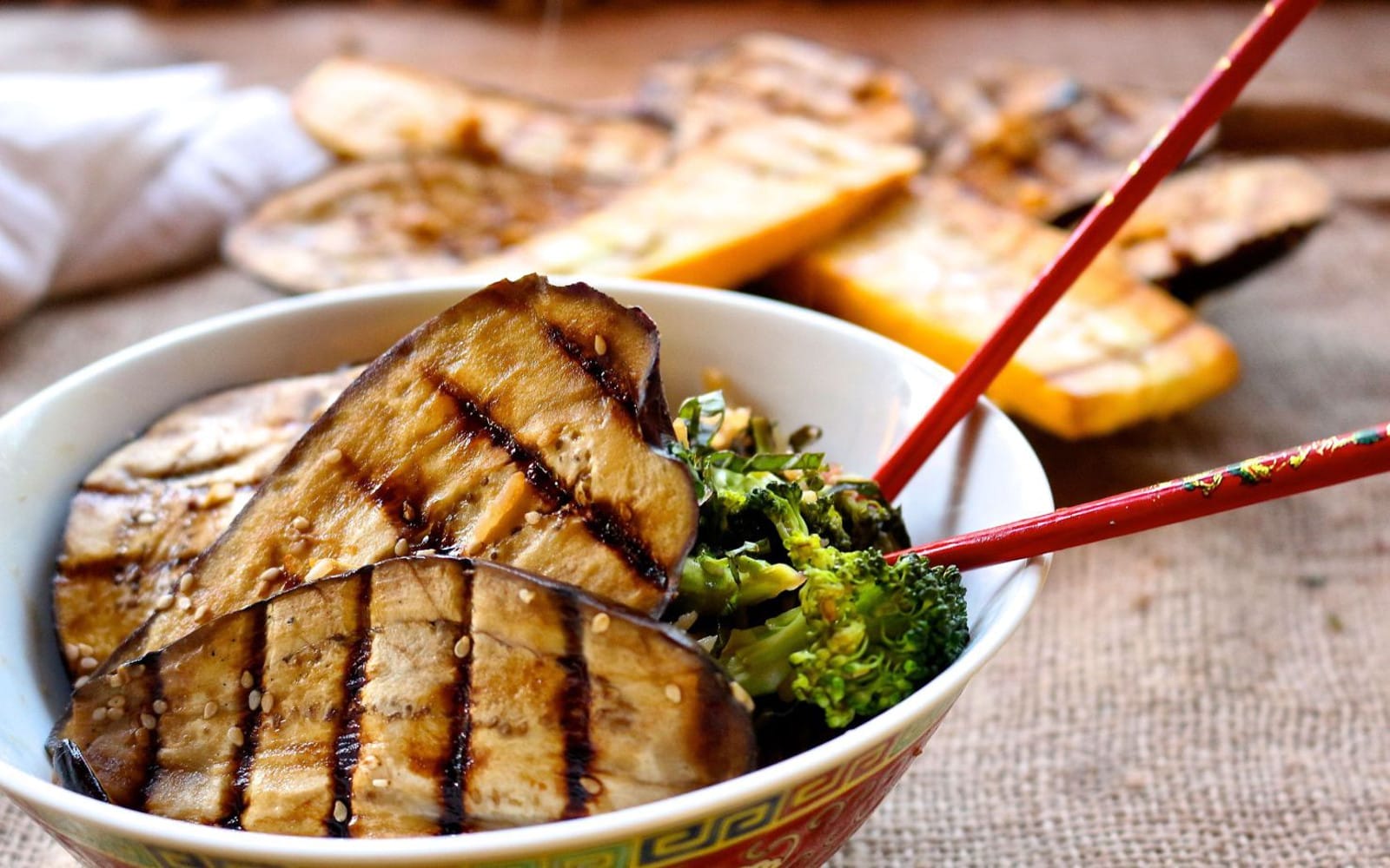 Ginger Sesame Grilled Eggplant 1
