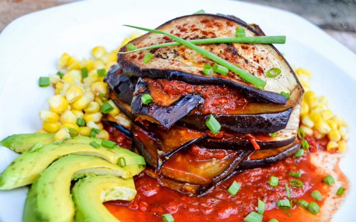 Grilled Eggplant Stack