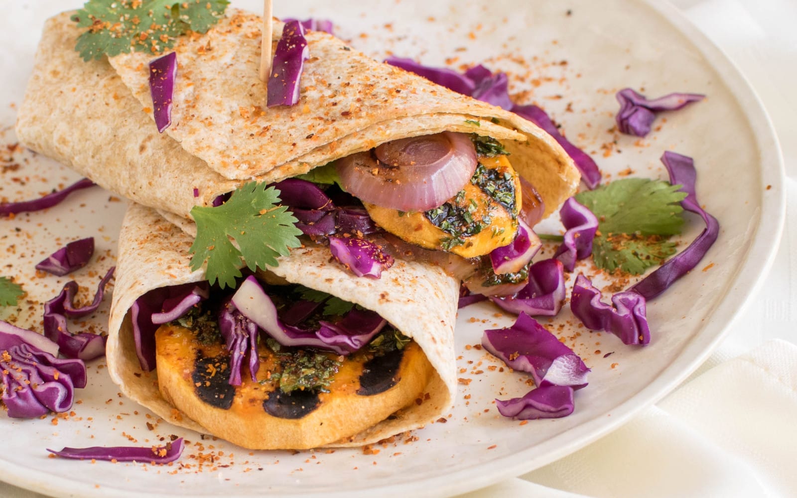 Grilled Sweet Potato Wraps