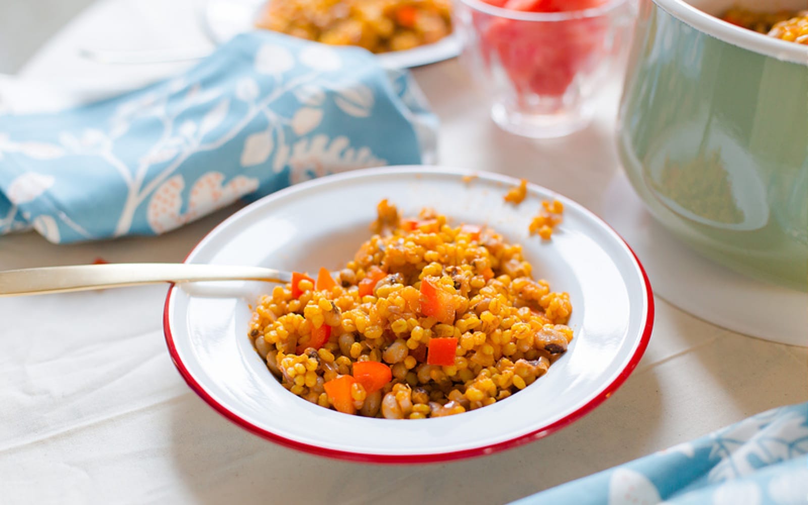 Saffron Barley With Black Eyed Peas 1