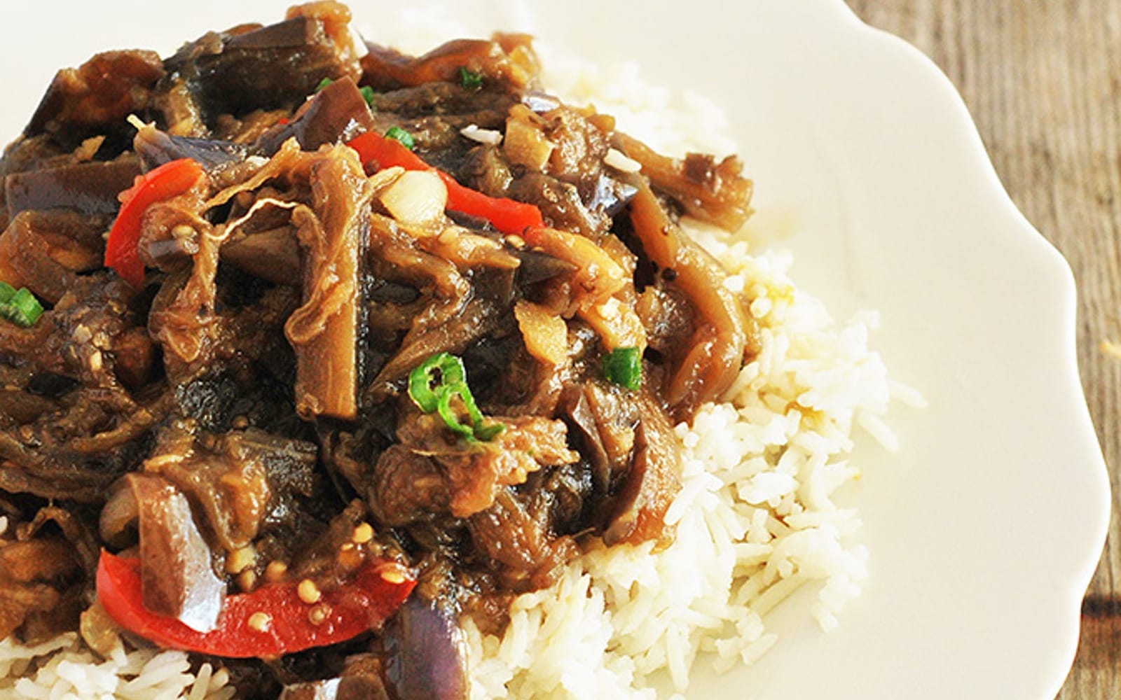 Szechuan Eggplant in Garlic Sauce
