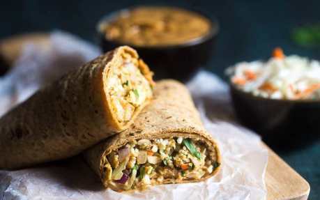 Thai Salad and Cauliflower Rice Wrap 1