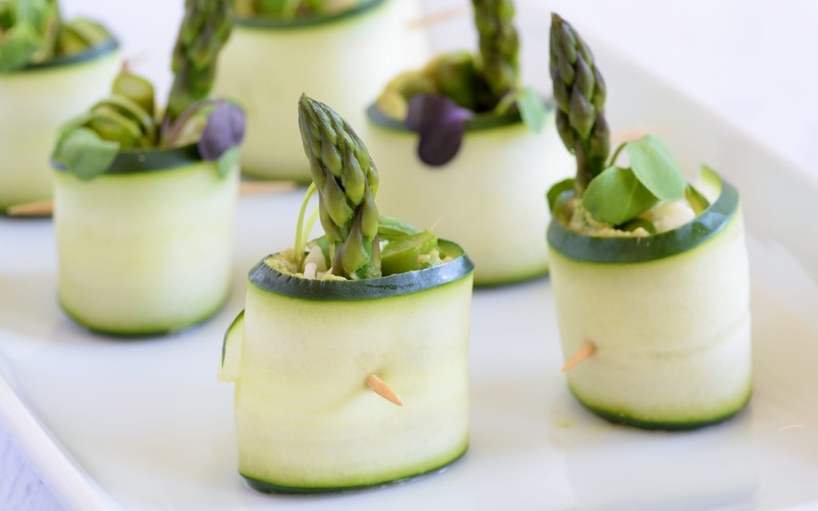Vegetable Cucumber Wraps With Avocado Hummus 1