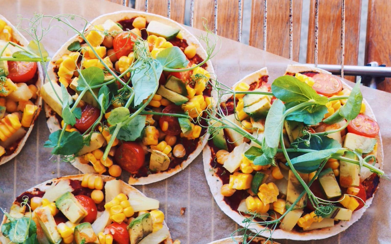 Vegan Pineapple Pizza Tacos 