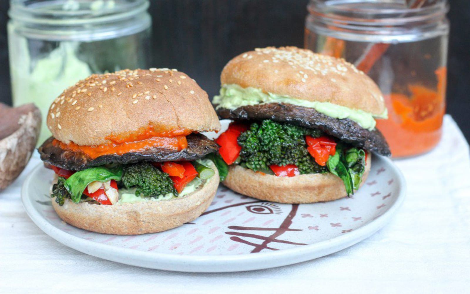 grilled portobello mushroom burgers