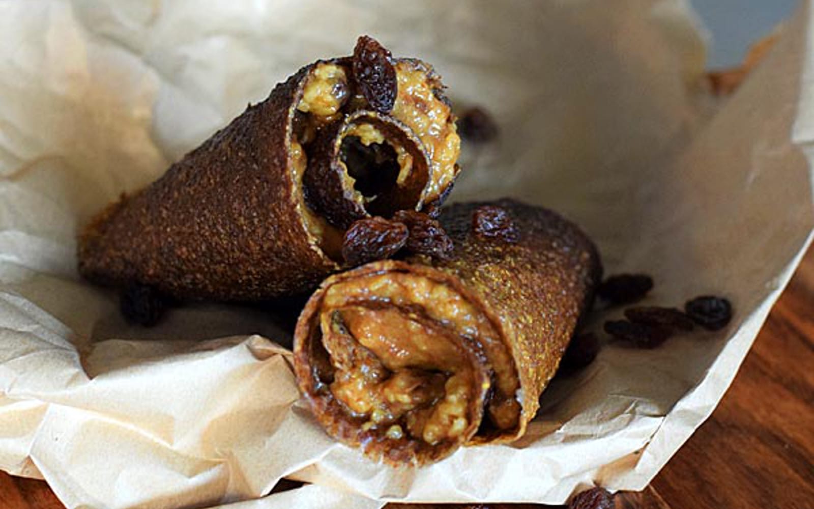 Raw Crepes With Caramel Apple Filling 1