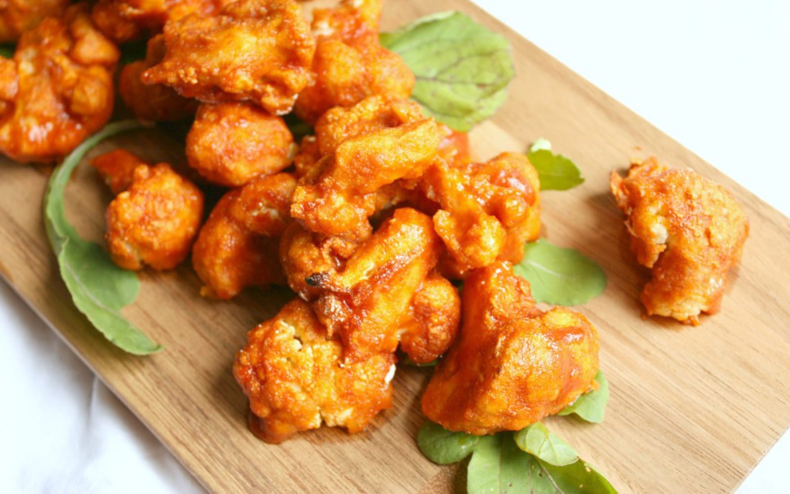 Sweet and Spicy Buffalo Cauliflower Wings