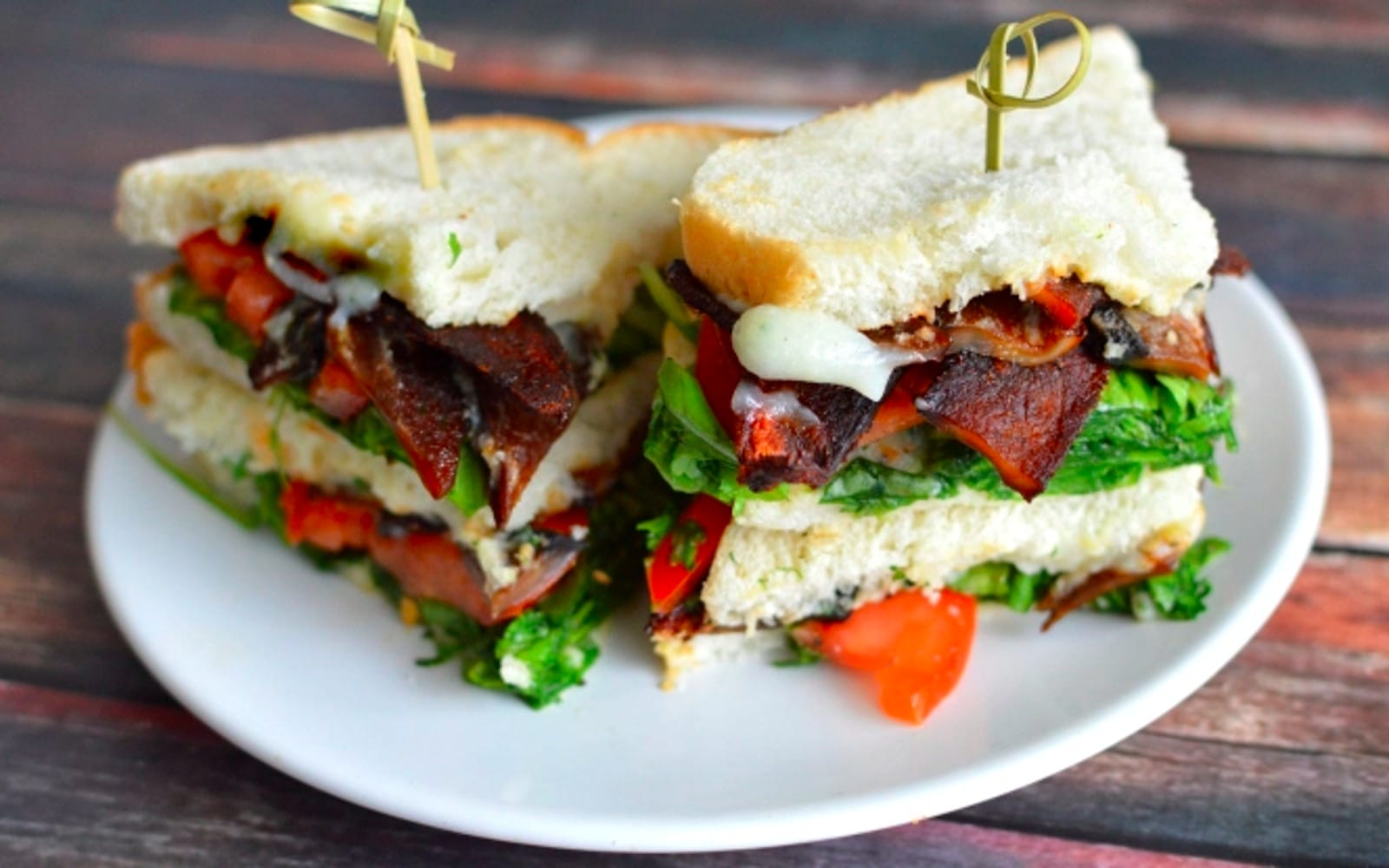 Ranch BLT With Portobello Mushroom Bacon [Vegan]