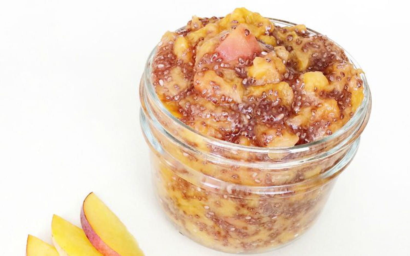 Peach and Lavender Chia Jam