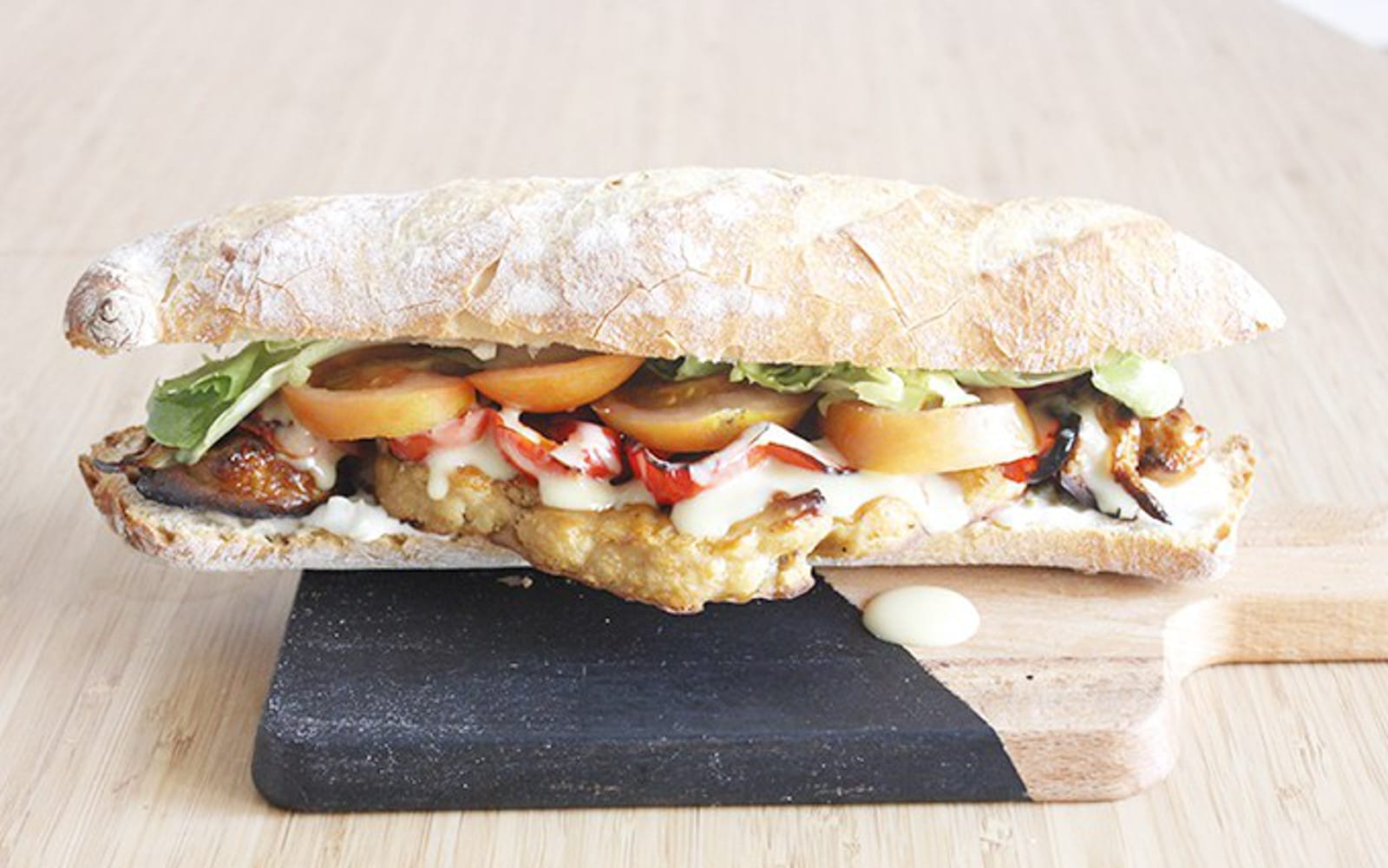 Spicy Barbecue Cauliflower Sandwich