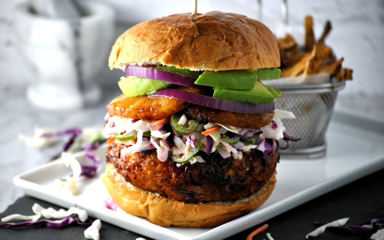 Vegan Hawaiian Burger