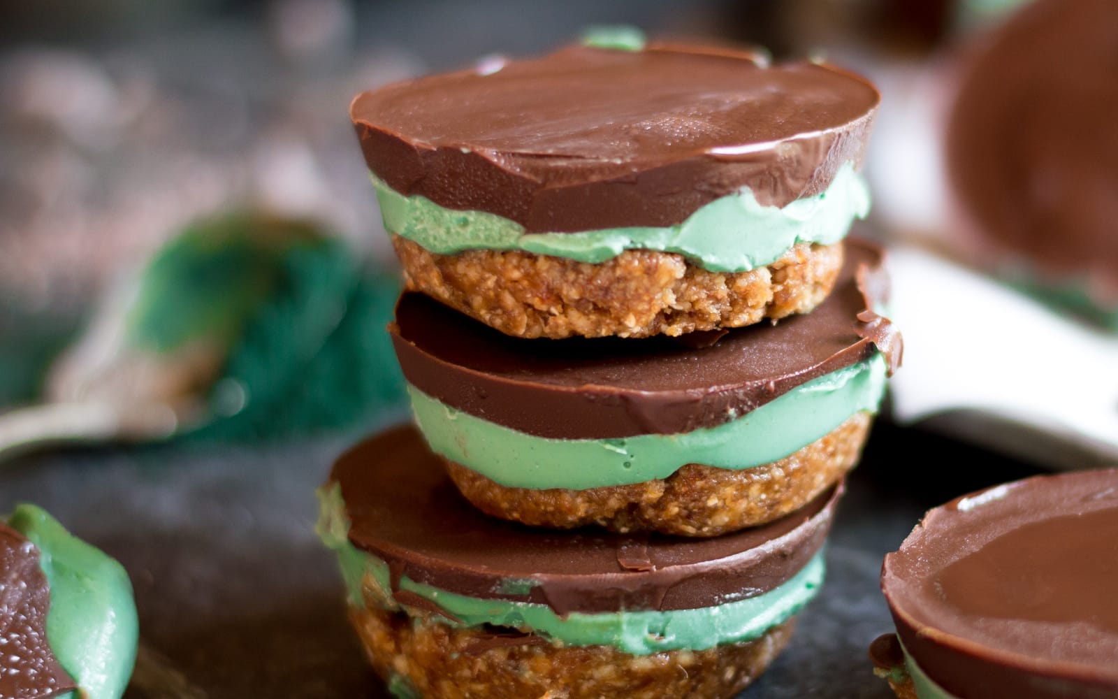 Mini Chocolate Mint Cheesecakes 1