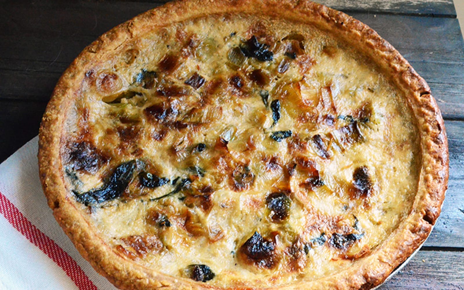 Tempeh Bacon and Leek Quiche 4