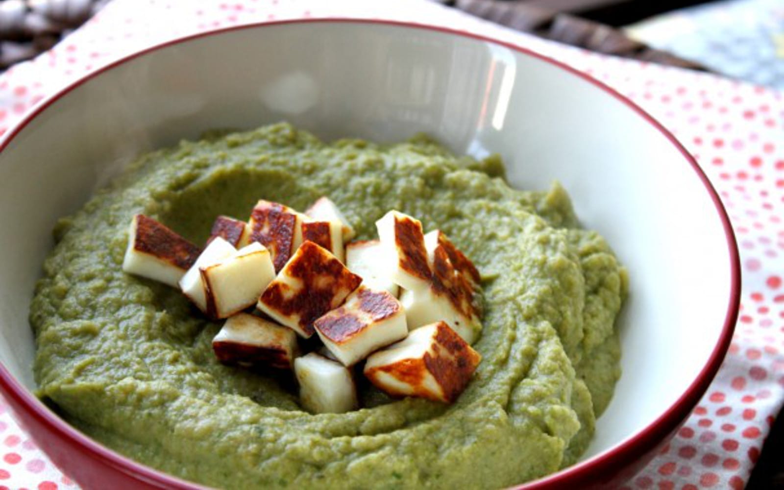 Cauliflower Brazil Nut Puree With Crispy Tofu
