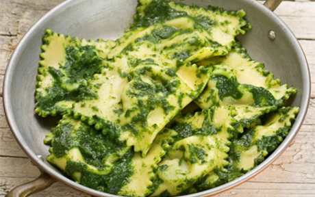cheesy potato ravioli