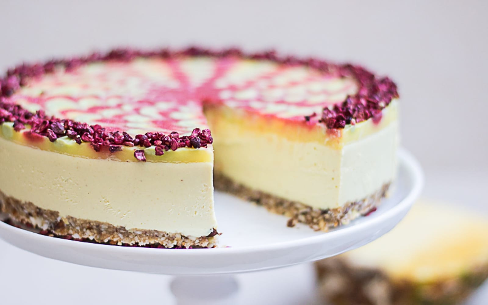 Lemon Lime Swirl Cheesecake