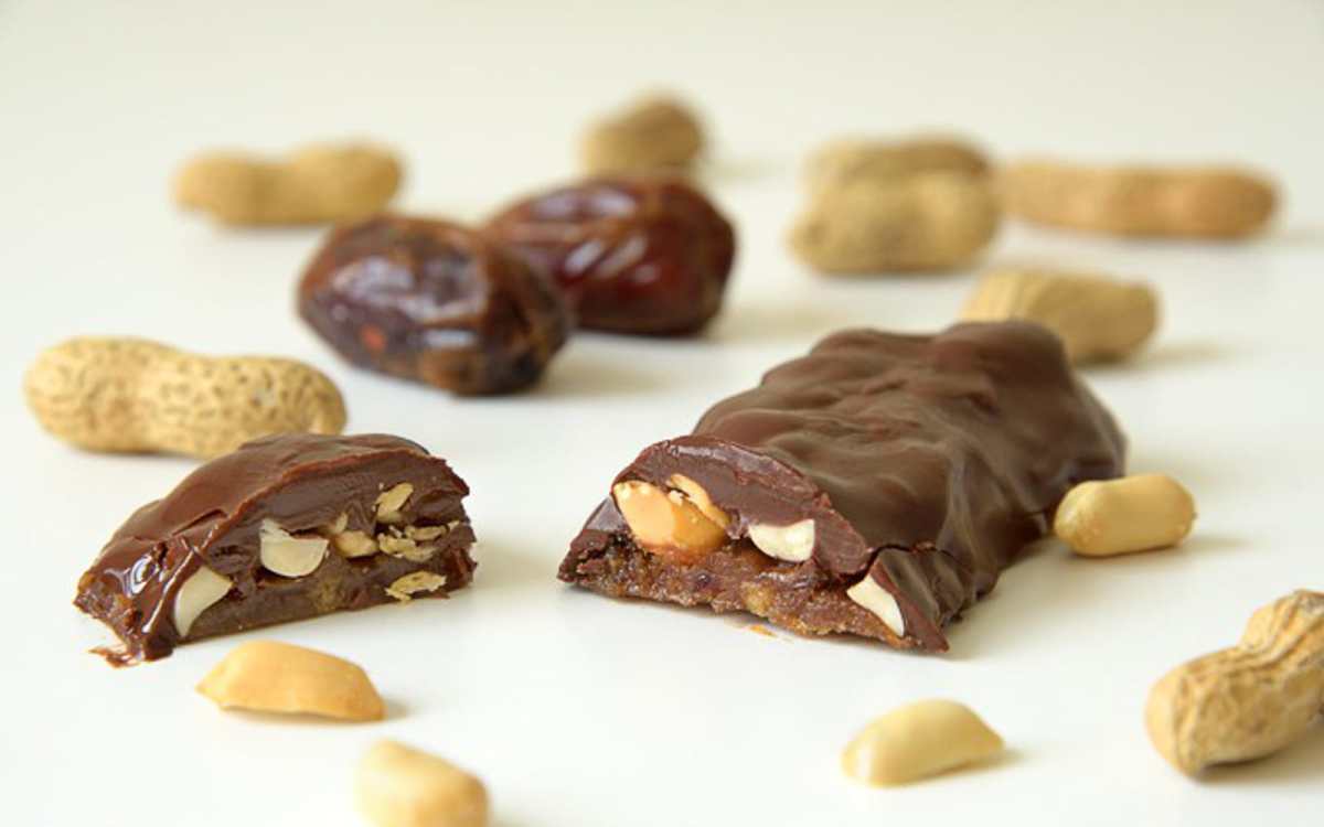 Salted Caramel Peanut Chocolate Bars