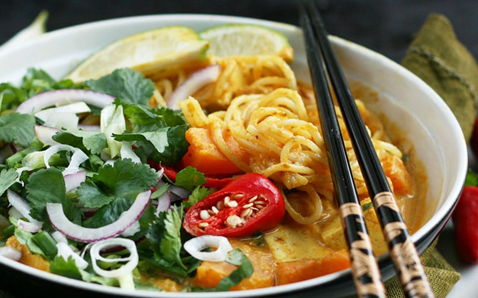 malaysian butternut squash laksa