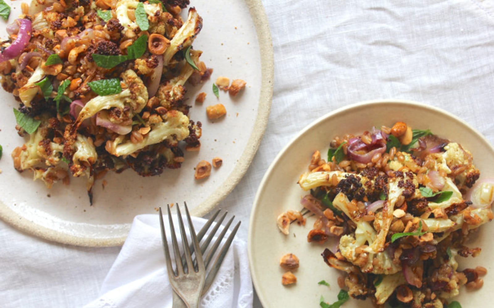 Roasted Cauliflower Spelt Za'atar Bowls 1