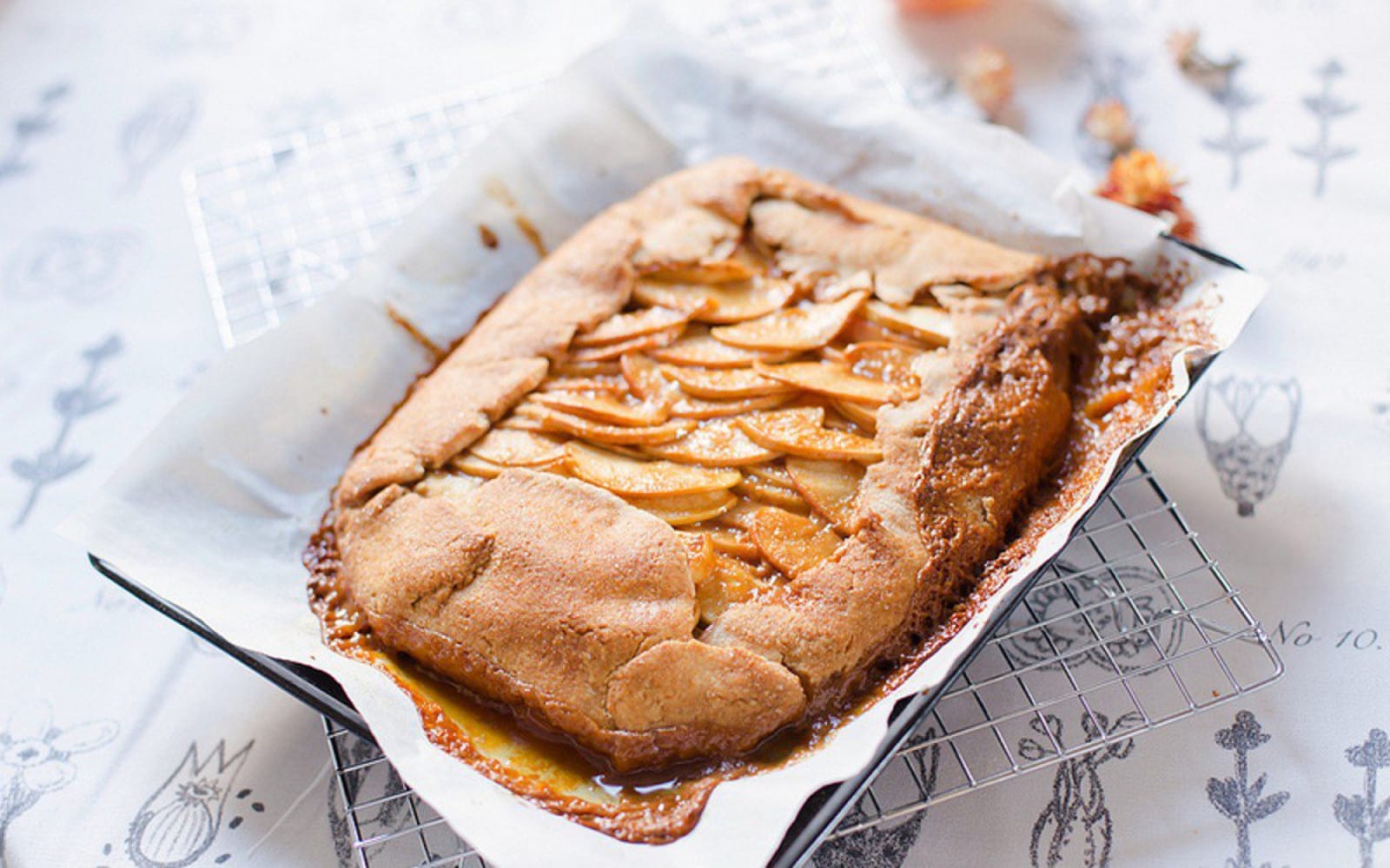 salted caramel apple galette