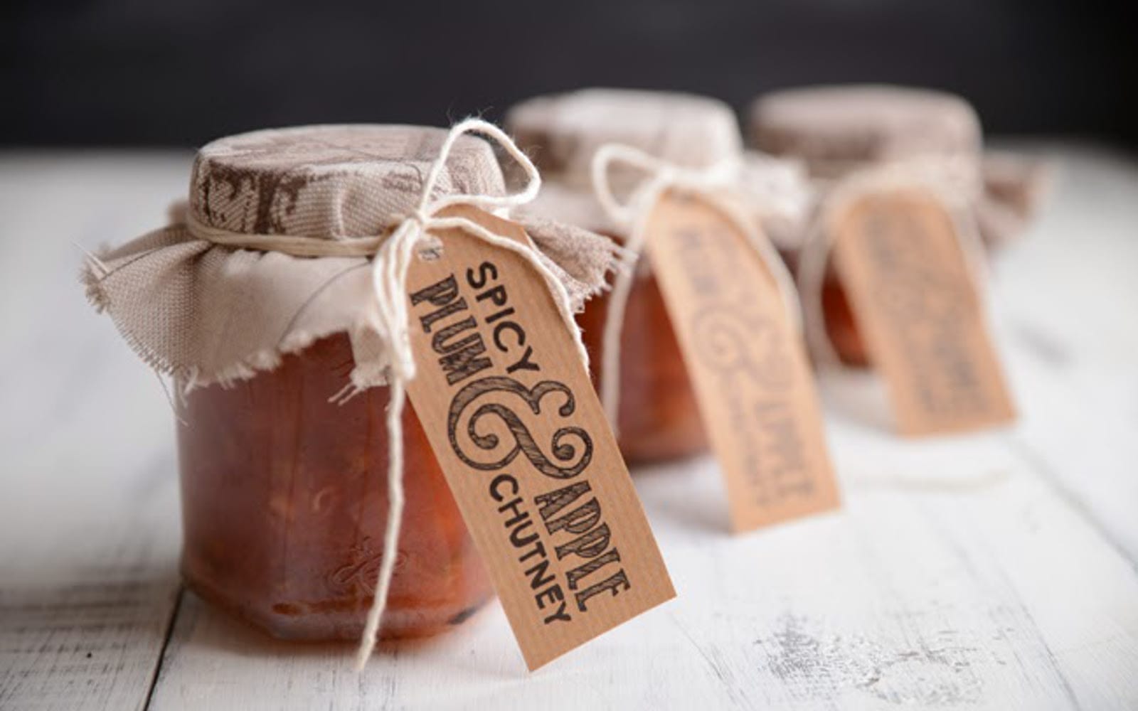 Spicy Plum and Apple Chutney