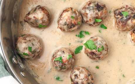 Swedish Mushroom Meatballs