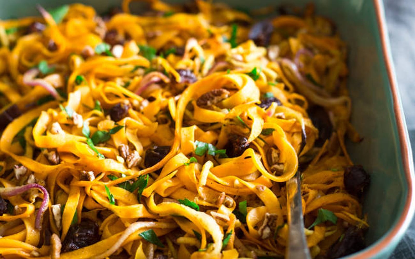 Curried Butternut Squash Noodles With Apples and Dates 2