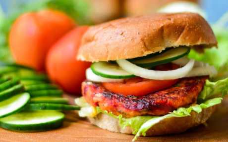 Sweet Potato Beet Burger 1