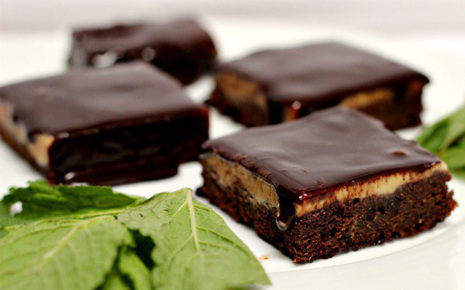 Cr&egrave;me de Menthe Brownies