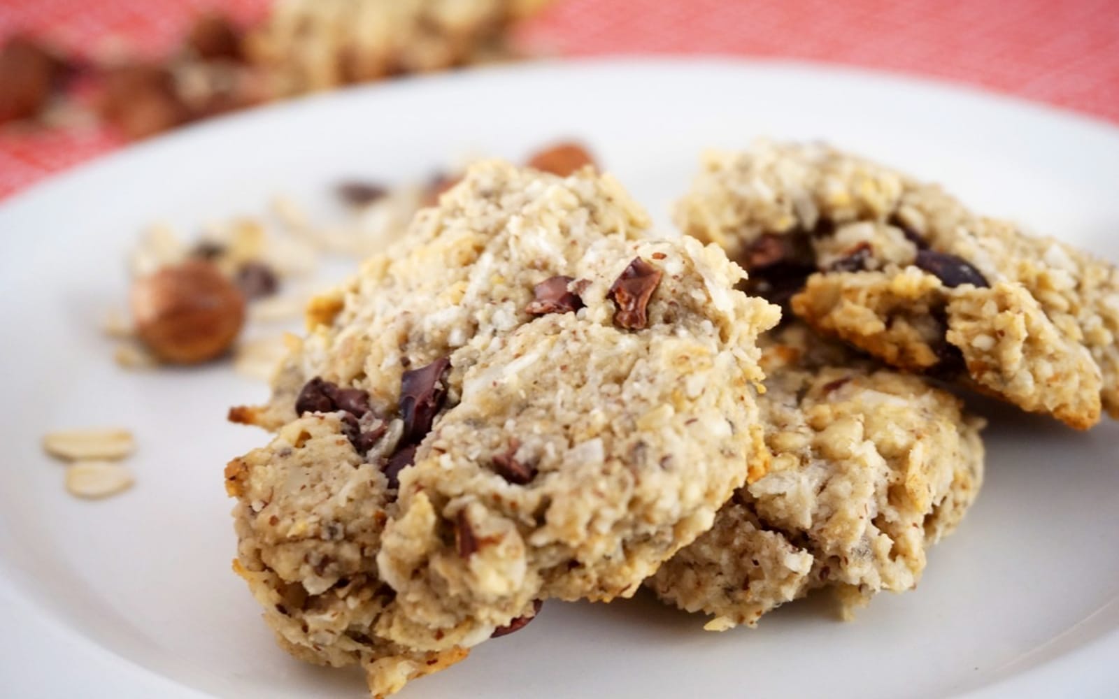 Chocolate Chip Oatmeal Hazelnut Macaroons [Vegan, Gluten Free]