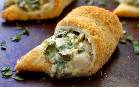 Spinach Dip Rolls