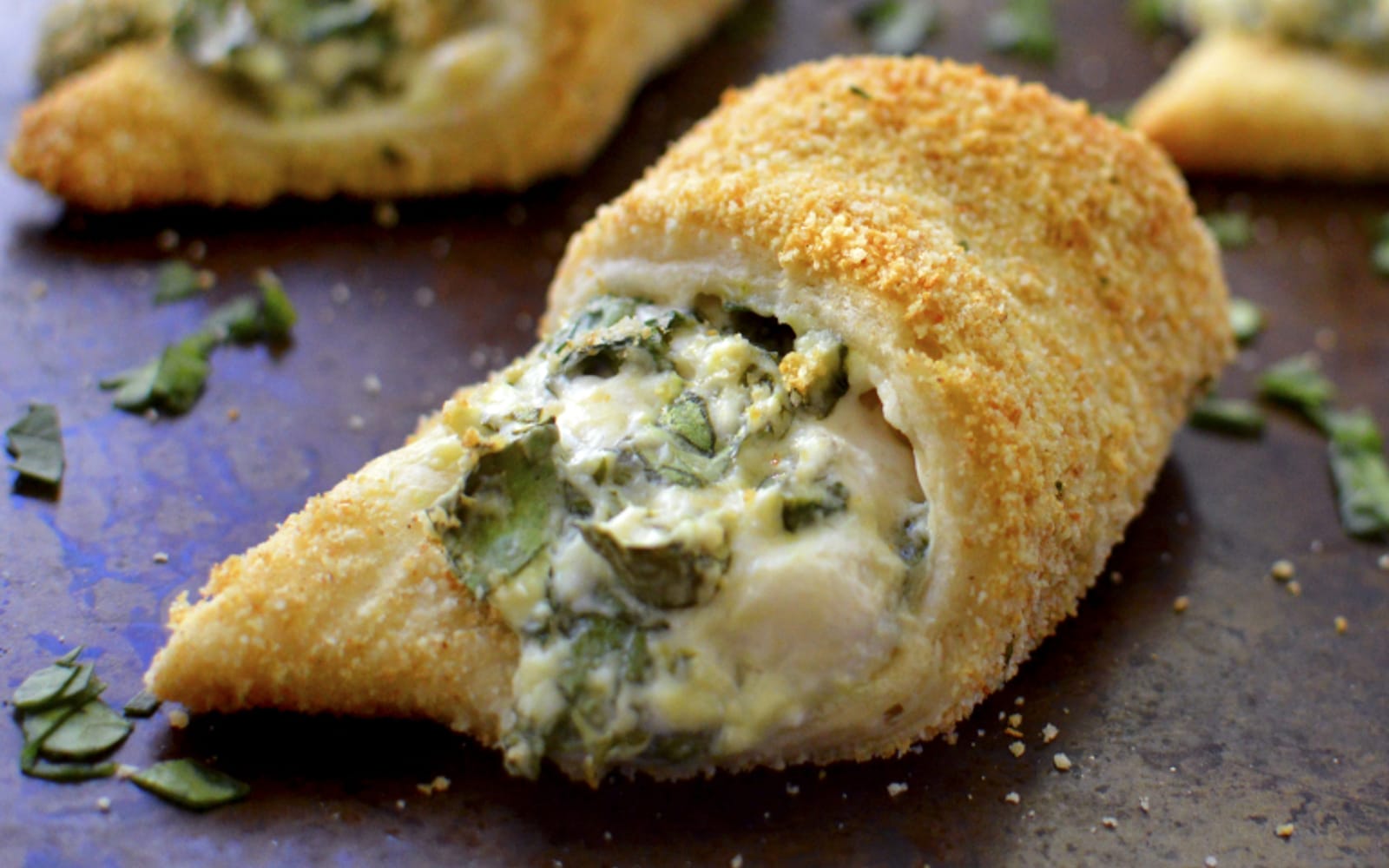 Spinach Dip Rolls