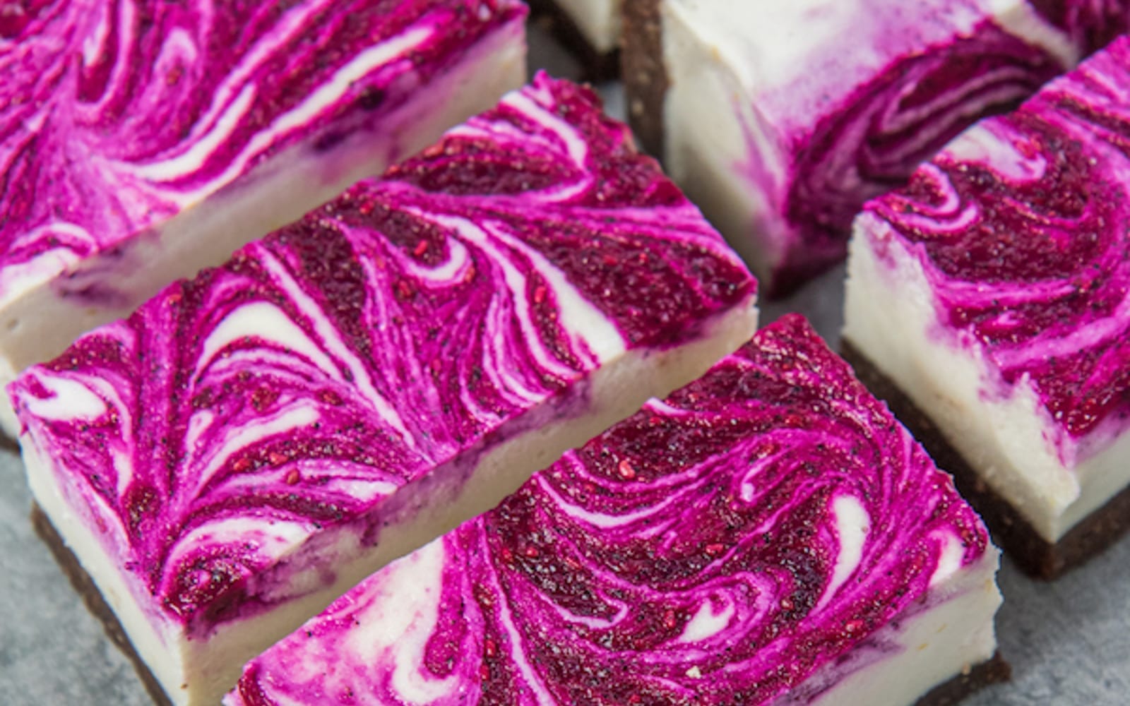 Dragon Fruit Cheesecake Bars b