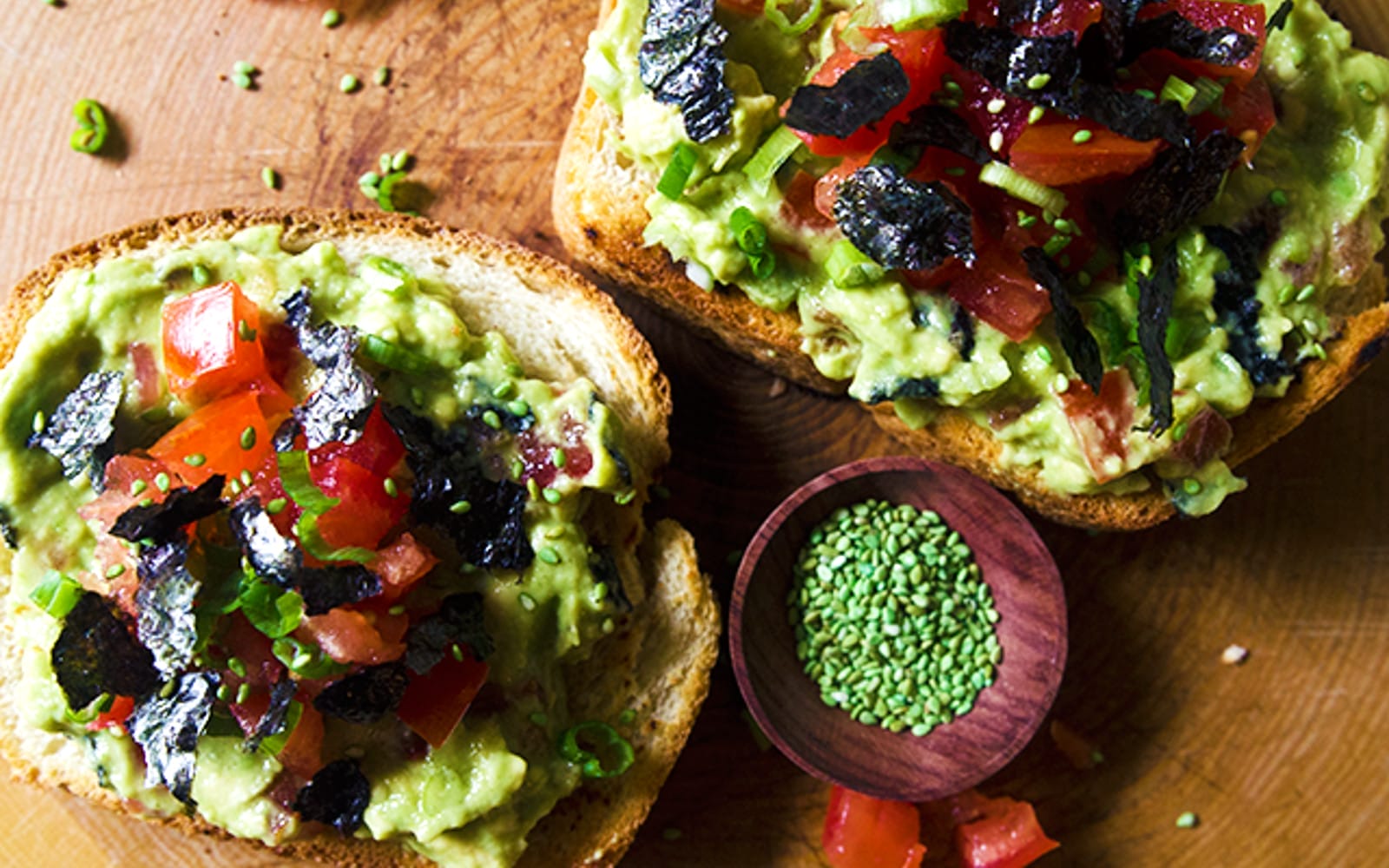 Nori and Scallion Avocado Toast