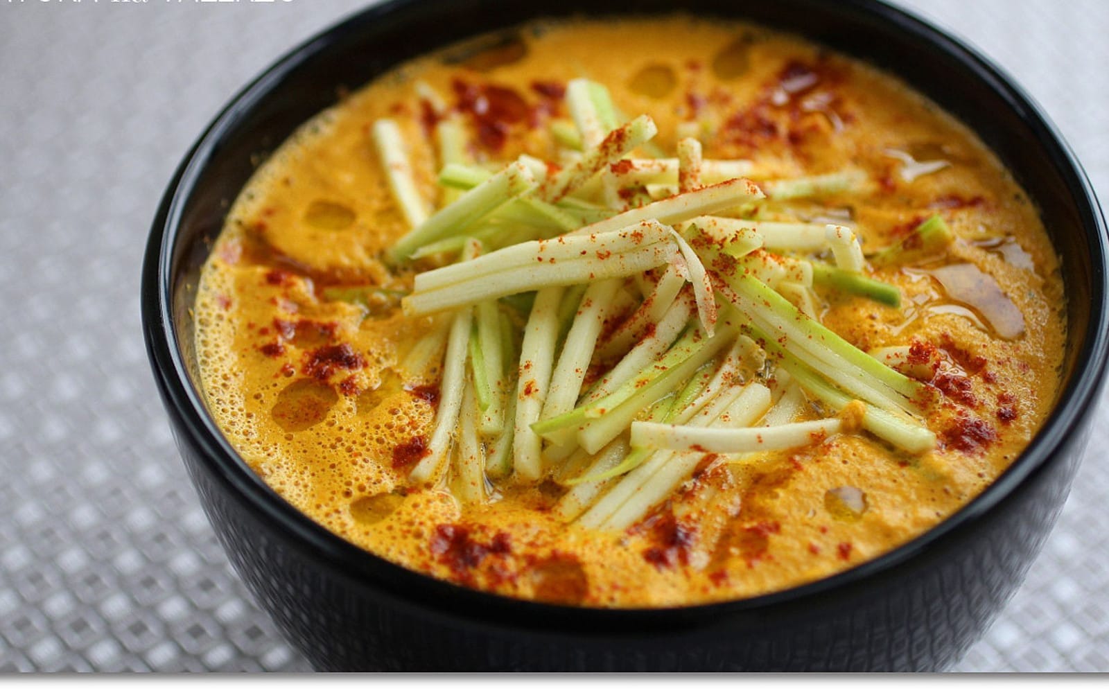 Thai Curried Carrot Soup With Noodles