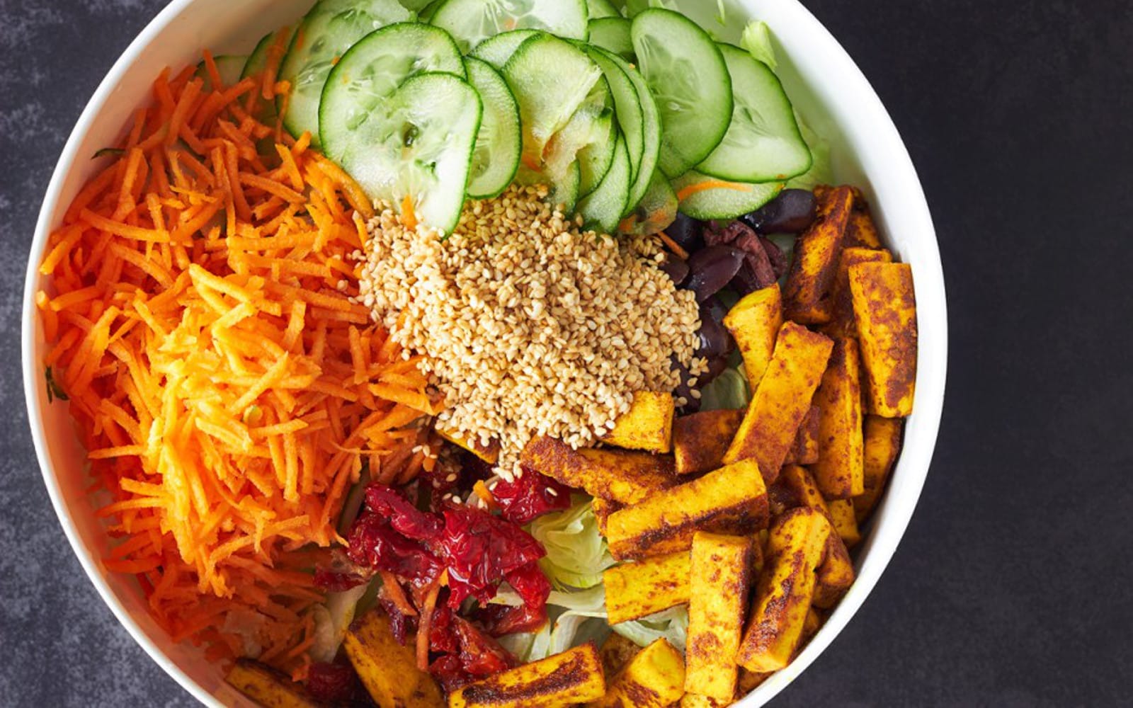 Turmeric Tofu Sesame Salad