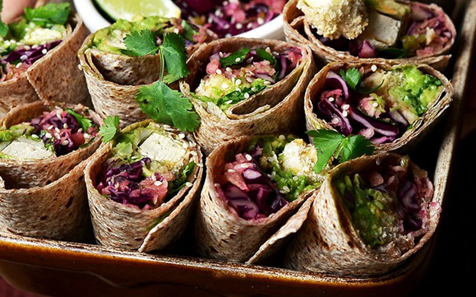 Asian Crispy Tofu Burrito