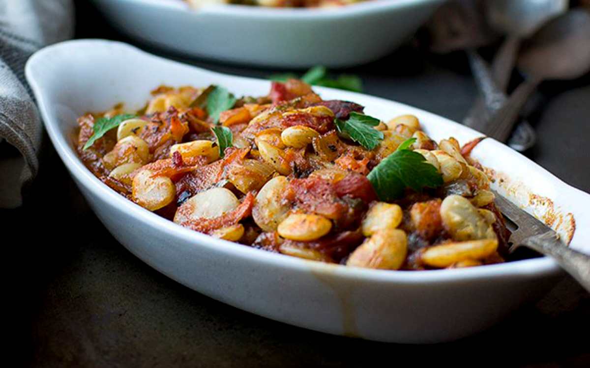 Mediterranean Baked Lima Beans