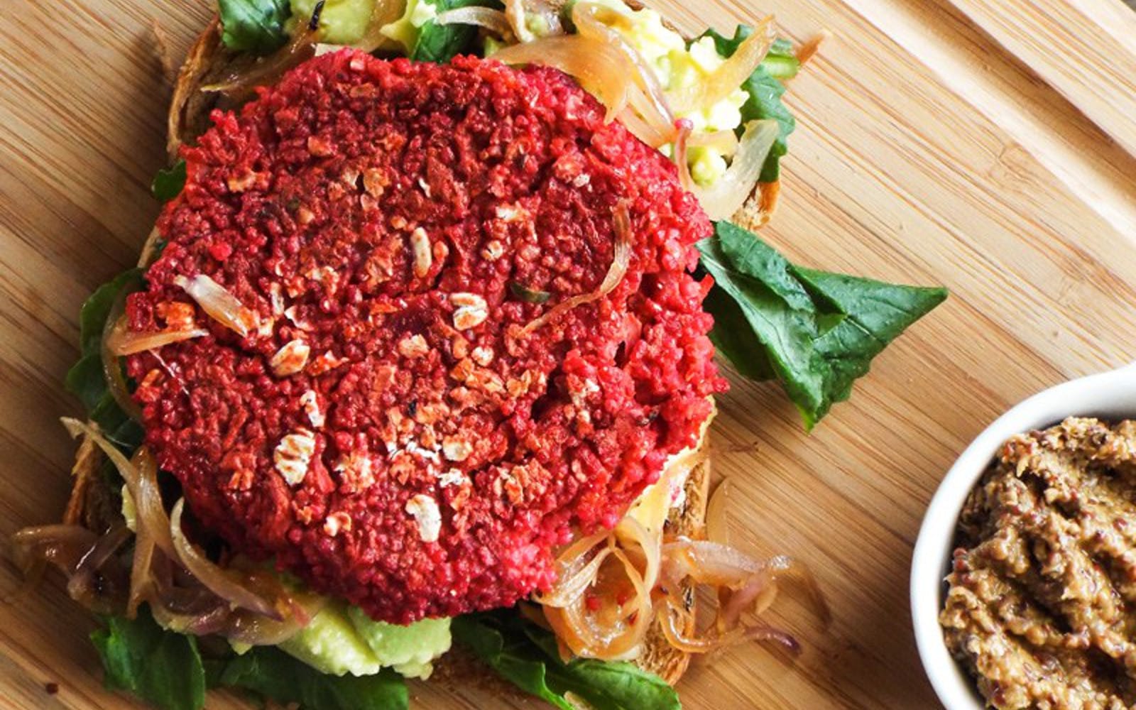 Spiced Beet and Carrot Burger