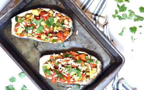 Mediterranean Stuffed Eggplant