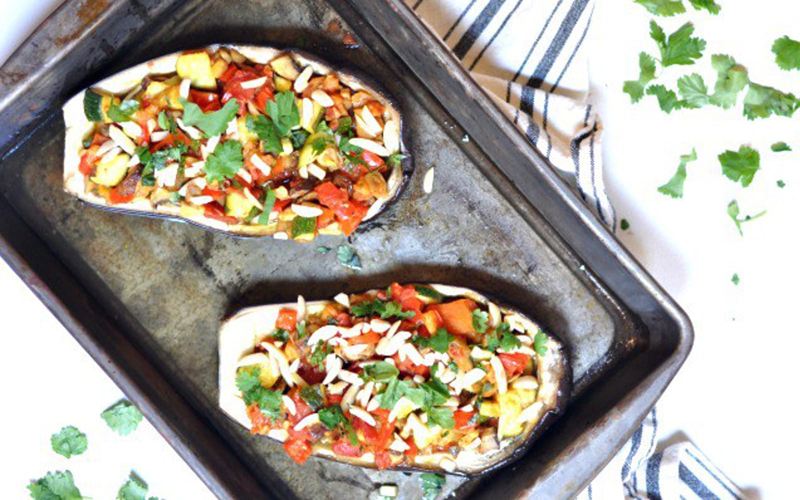 Mediterranean Stuffed Eggplant