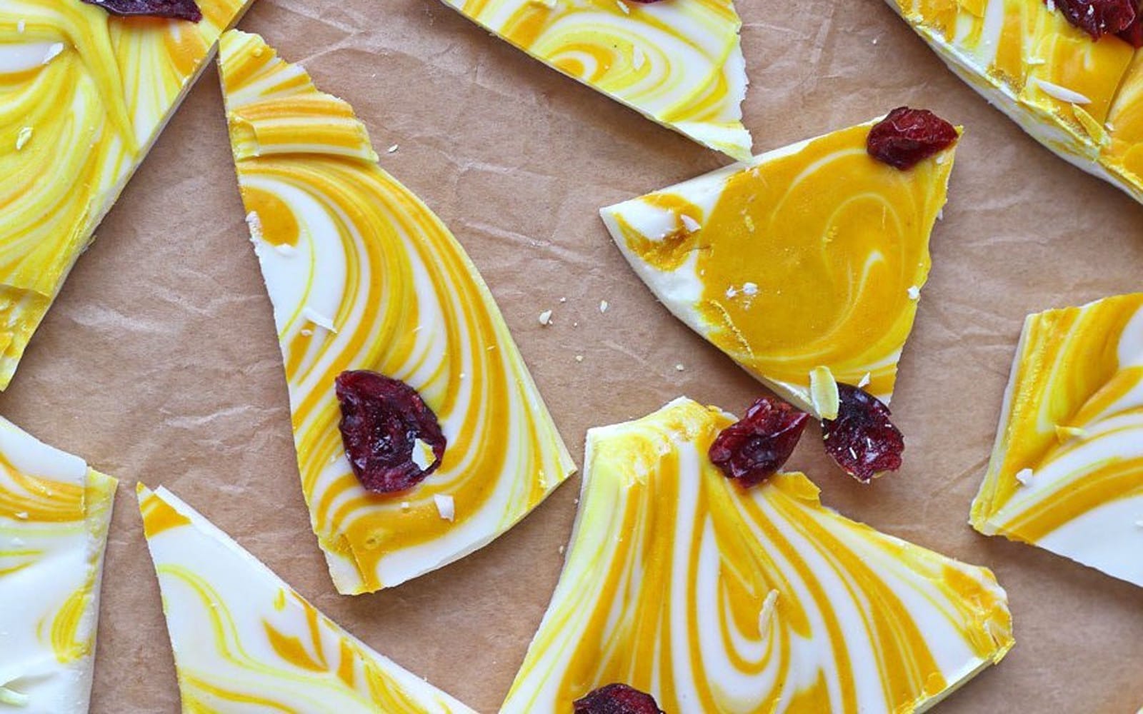 turmeric white chocolate bark