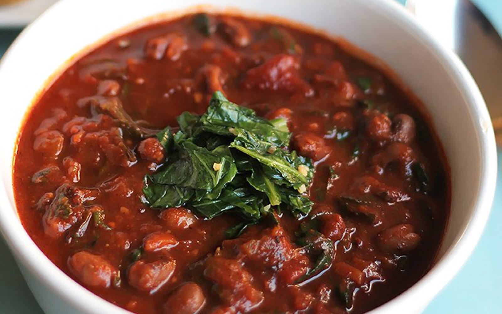 Black-Eyed Pea Chili With Collards