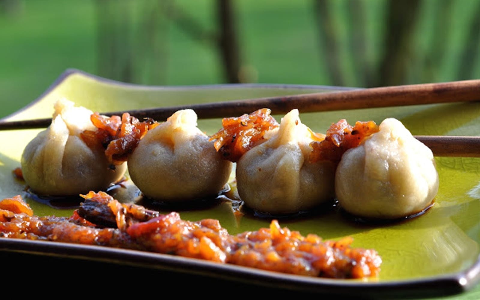 Momo: South Asian Dumplings With Apple Chutney