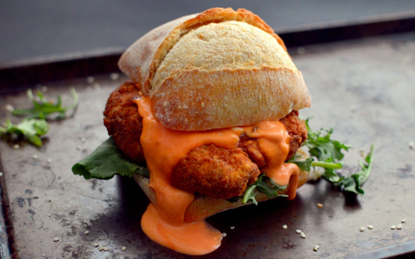 Spicy Fried 'Chicken' Sandwich
