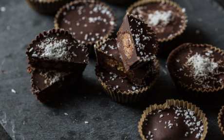 Chocolate Almond Butter Tahini Cups