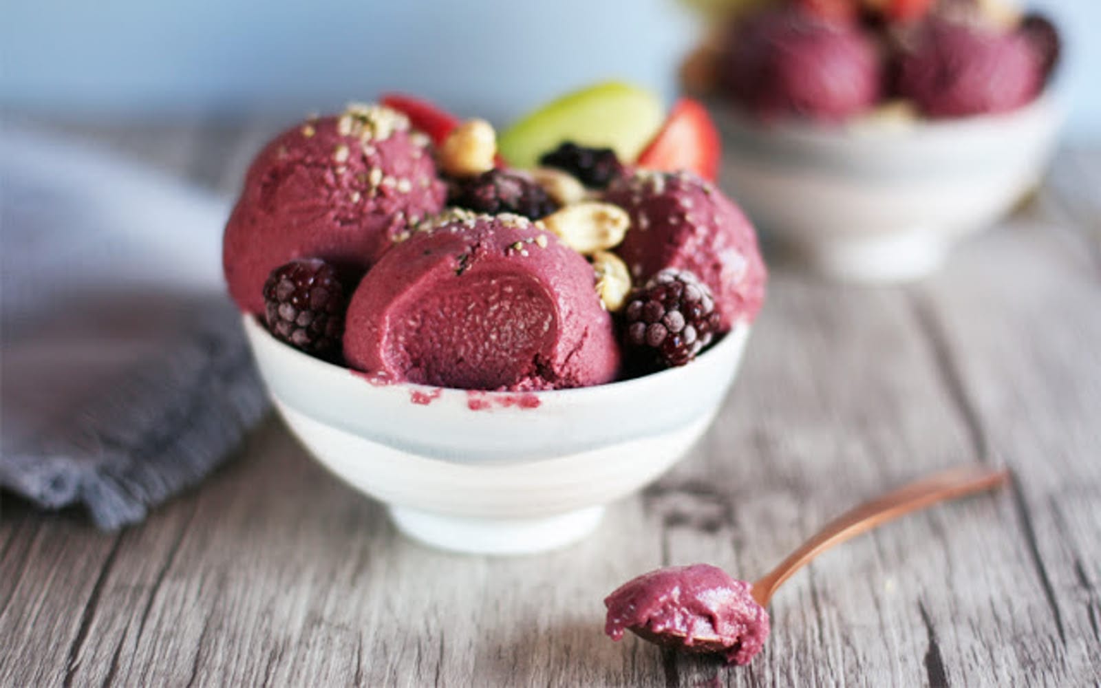 Blackberry Acai Nice Cream