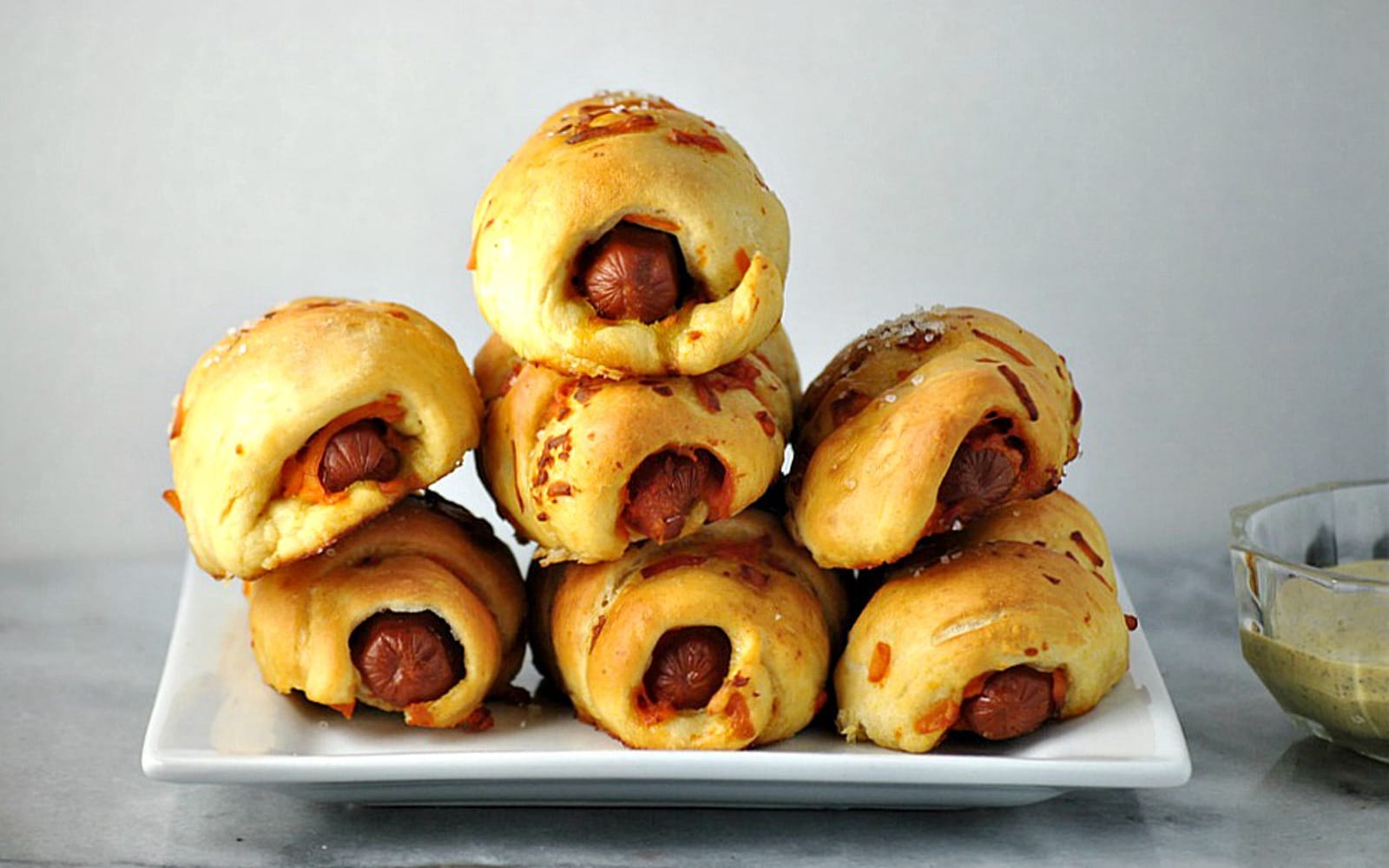 Pretzel Wrapped Cheese Dogs