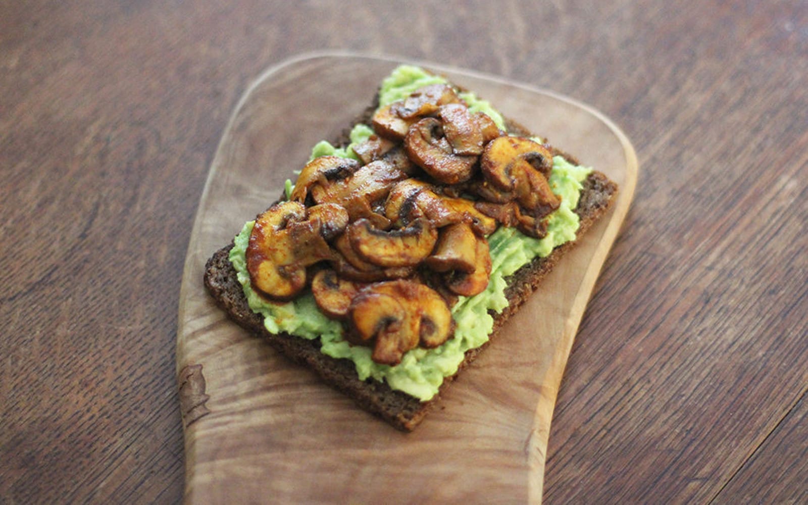 savory mushroom avocado toast