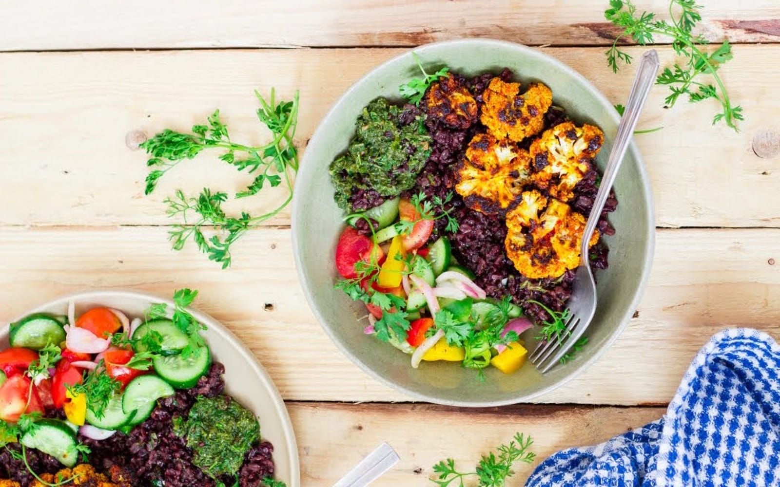 Spicy Grilled Cauliflower Summer Bowl